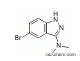 Molecular Structure of 552331-32-5 (1H-Indazol-3-aMine,5-broMo-N,N-diMethyl-)